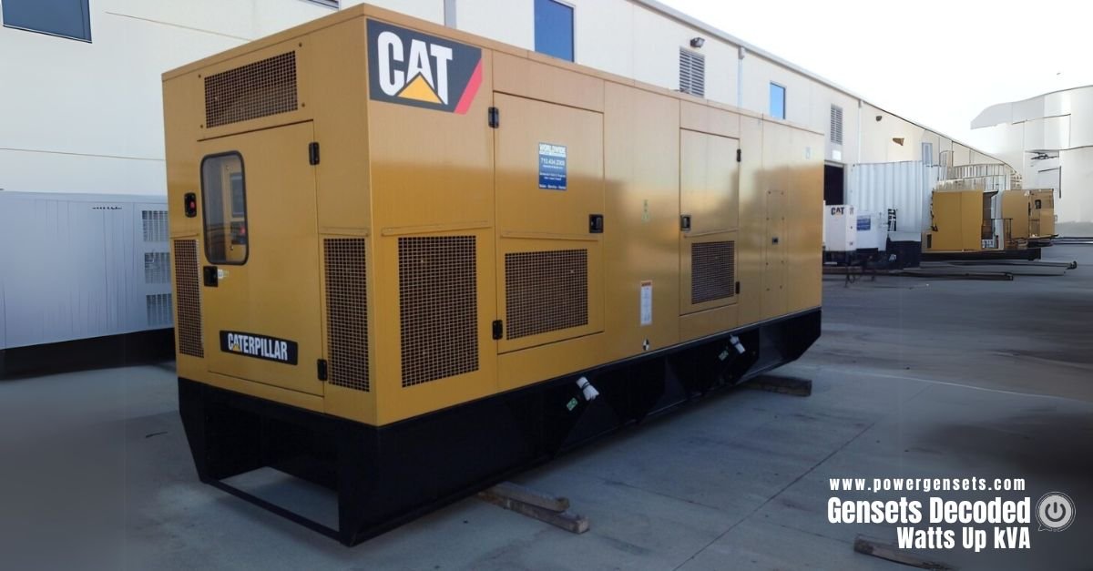 A CAT Genset in a stockyard